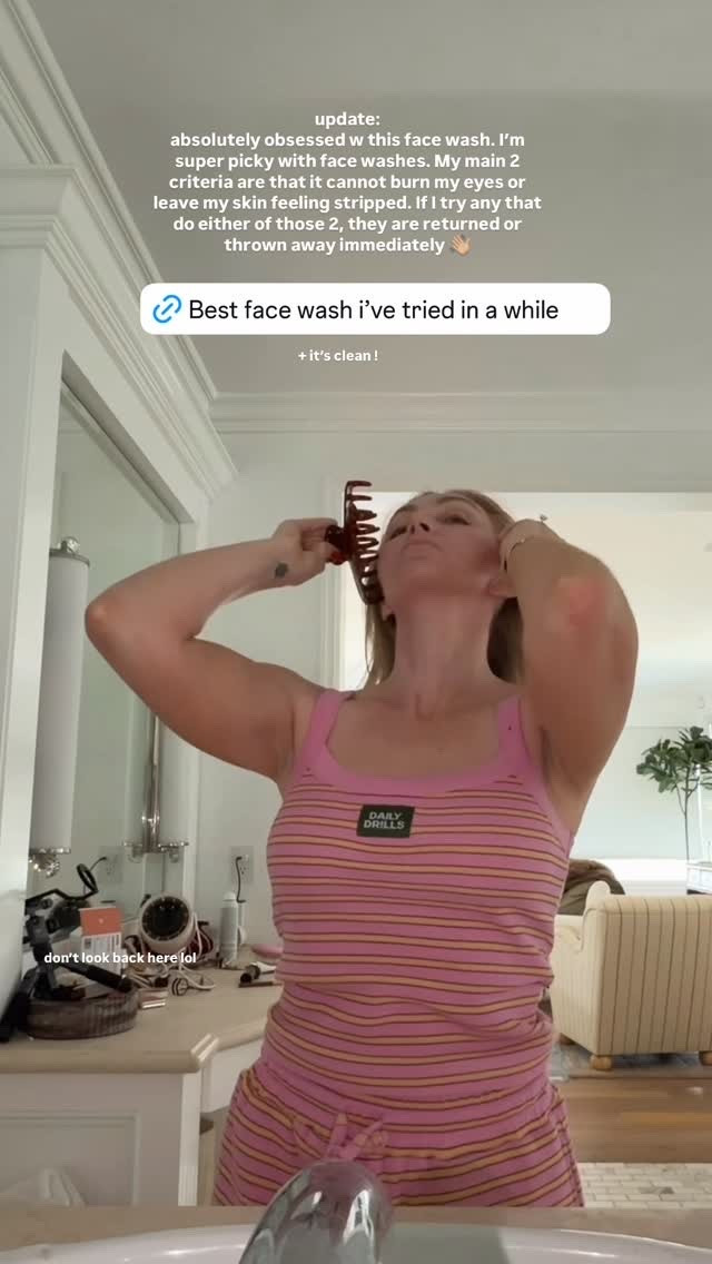 update: 
absolutely obsessed w this face wash. I’m super picky with face washes. My main 2 criteria are that it cannot burn my eyes or leave my skin feeling stripped. If I try any that do either of those 2, they are returned or thrown away immediately 👋🏼 + it’s clean ! @innbeautyproject  don’t look back here lol