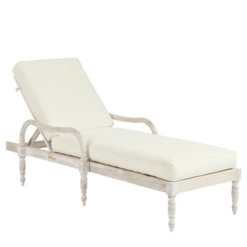 Ceylon Whitewash Chaise 2-Piece Replacement Cushion Set | Ballard Designs, Inc.