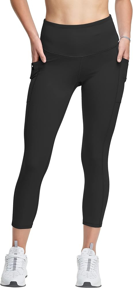 Champion Women's Absolute 3/4 Leggings, Tights for Women, Moisture Wicking, Odor Control, 23" | Amazon (US)