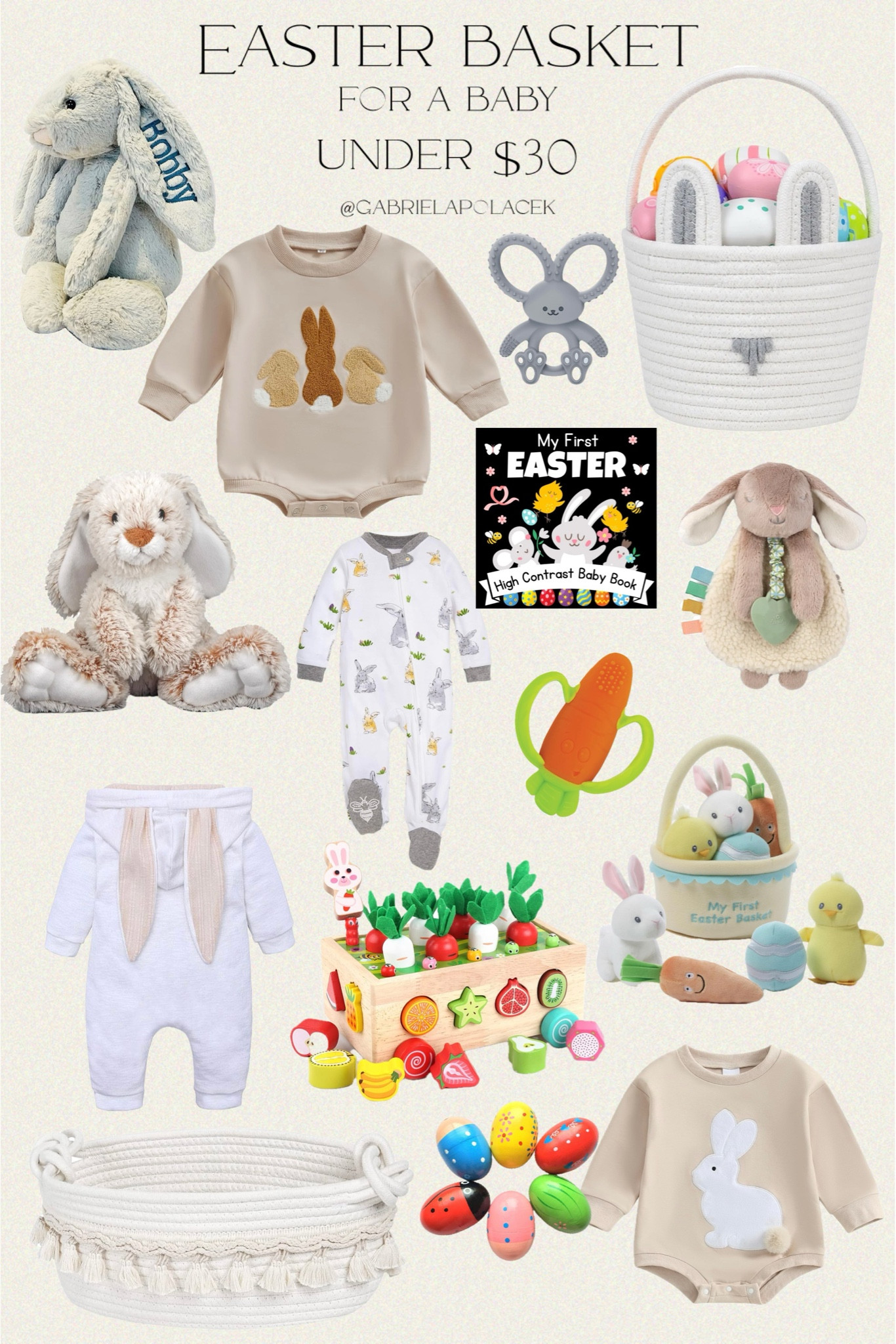 Easter basket for little ones | Baby first Easter

Dr. Brown's Flexees Gray Bunny, Soft 100% Silicone Baby Teether | GUND Baby My First Easter Basket 5-Piece Plush Playset with Rattle, Squeaker & Crinkle Plush Toys, Sensory Toy for Babies & Newborns | Infantino Lil' Nibbles Textured Silicone Baby Teether | My First Easter! High Contrast Baby Book | Wooden Percussion Musical Shake Eggs | Itzy Ritzy - Itzy Lovey Including Teether | Toddlers Montessori Wooden Educational Toys | Burt's Bees Baby Boys' Sleep & Play PJs, 100% Organic Cotton One-Piece Zip Front Jumpsuit | Melissa & Doug Burrow Bunny Rabbit Stuffed Animal | Embroidered Plush Bunny With Child'S Name HandMade Custom Plush Toy | Easter Romper Bunny Embroidery Sweatshirt | Bunny Baby Easter Romper

#polacek #easter 


#LTKFindsUnder50 #LTKParties #LTKBaby #LTKSaleAlert #LTKSeasonal