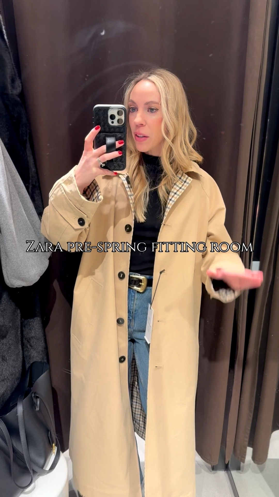 @Zara spring arrivals, fitting room try-on, plaid trench coat, white jeans, bomber jacket 

#LTKSeasonal #LTKOver40 #LTKdayinmylife