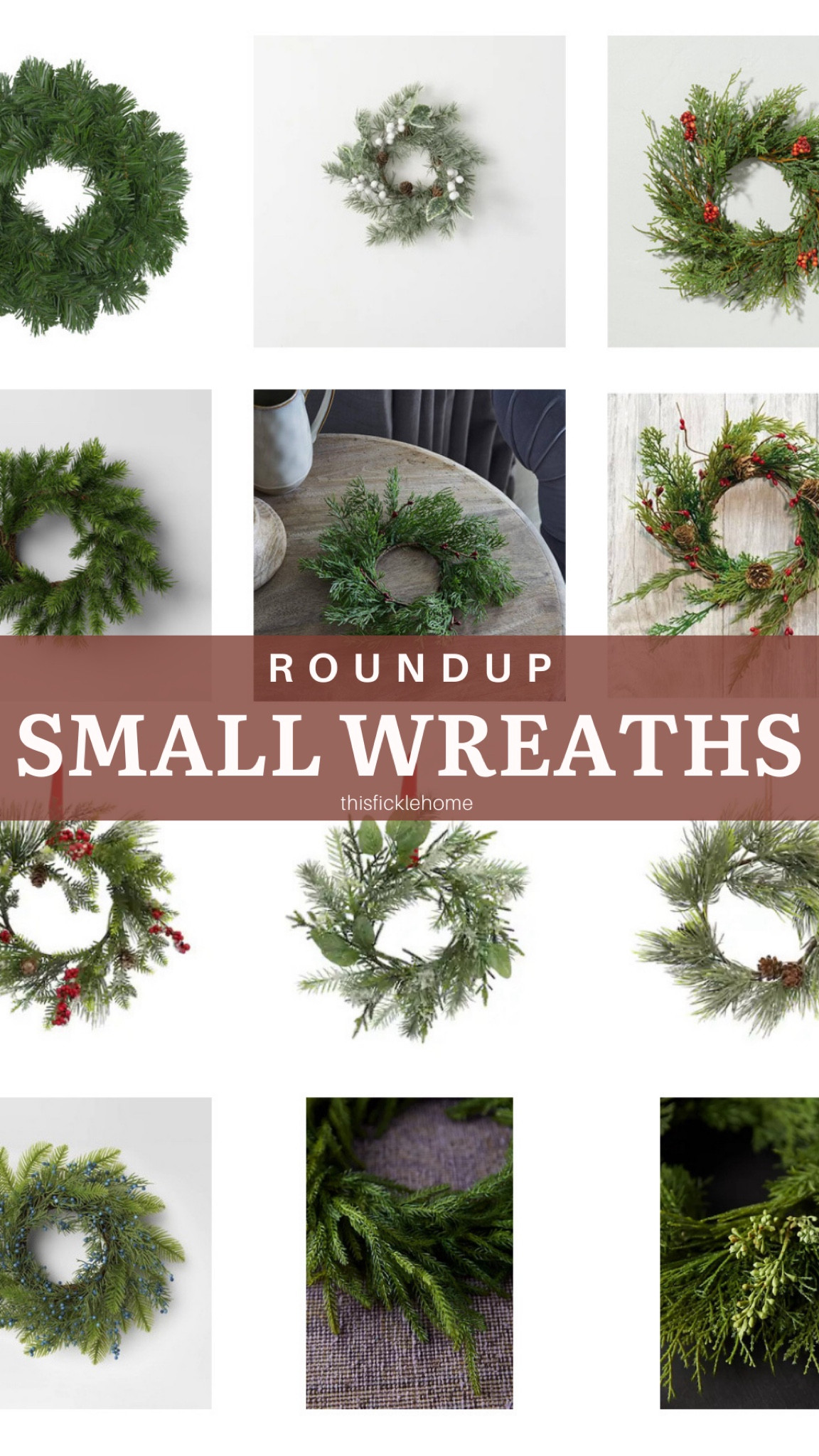 Mini pine wreath, cedar wreath, Christmas wreath.

#LTKhome #LTKHoliday #LTKSeasonal