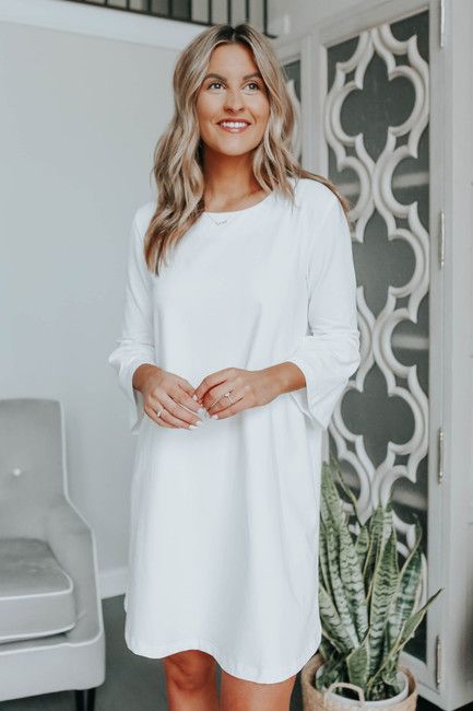 Extra Sweet White Shift Dress | Magnolia Boutique