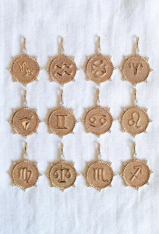 Zodiac Signs Necklace- 12 signs | Apricot Lane Boutique