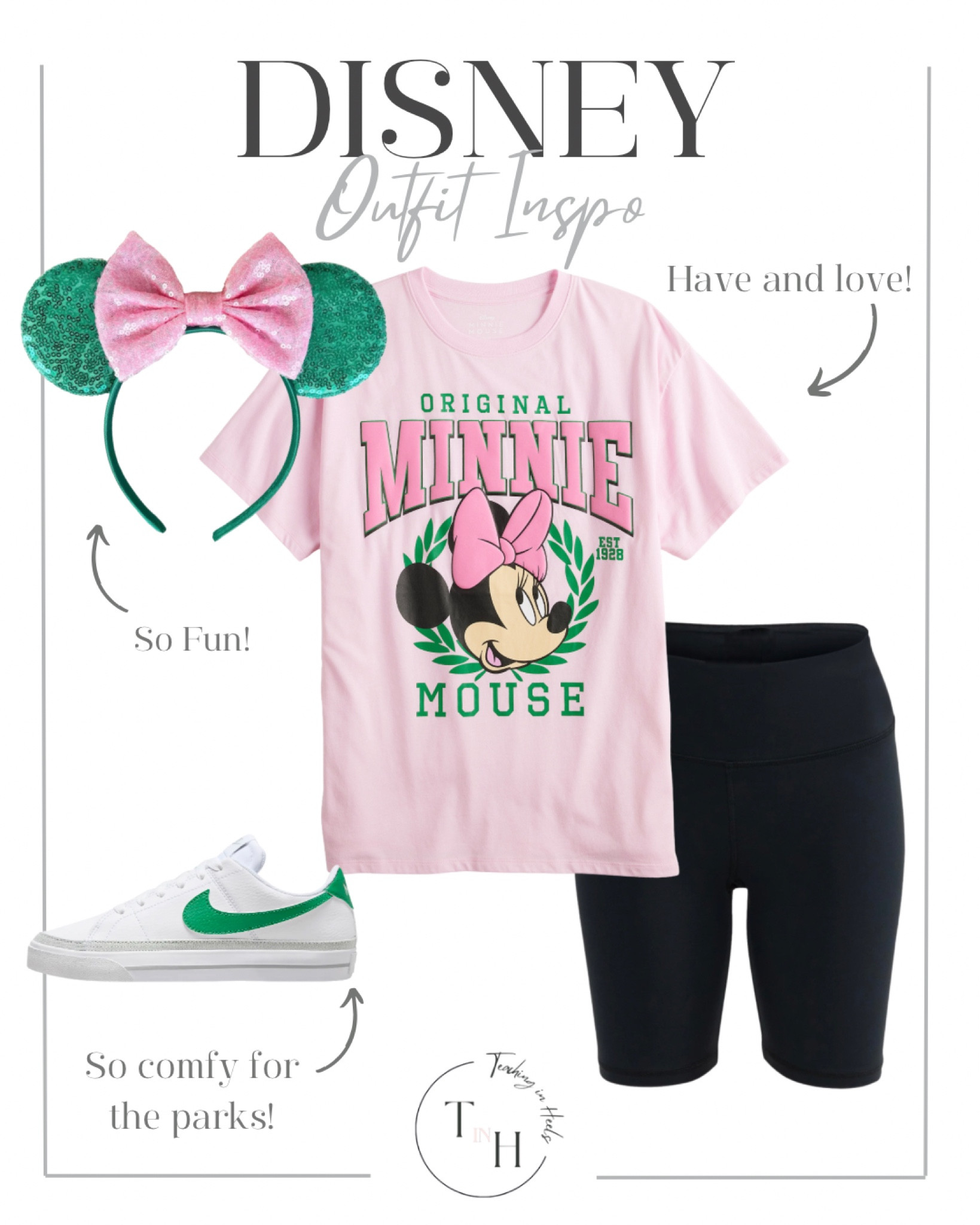 Disney outfit. Disney World. Disneyland. OOTD. Matching family Disney outfits. Minnie mouse.  Pink Minnie mouse. Fanny pack. About bad. Amusement park outside. Disney outfit ideas. Minnie ears 

#LTKfamily #LTKtravel #LTKstyletip