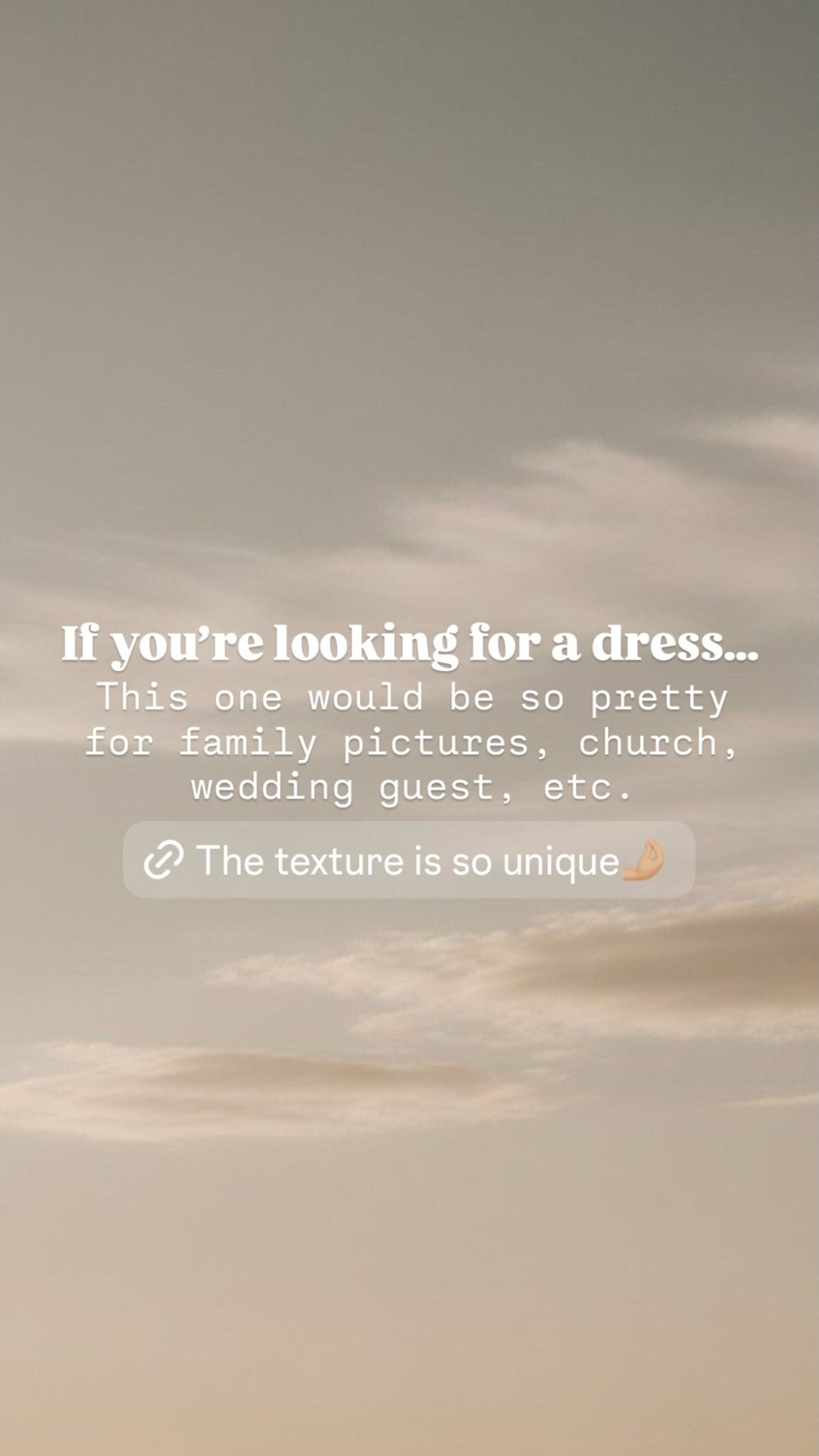 If you’re looking for a dress… This one would be so pretty for family pictures, church, wedding guest, etc. 🤍✨🌼

#LTKootd #LTKWedding