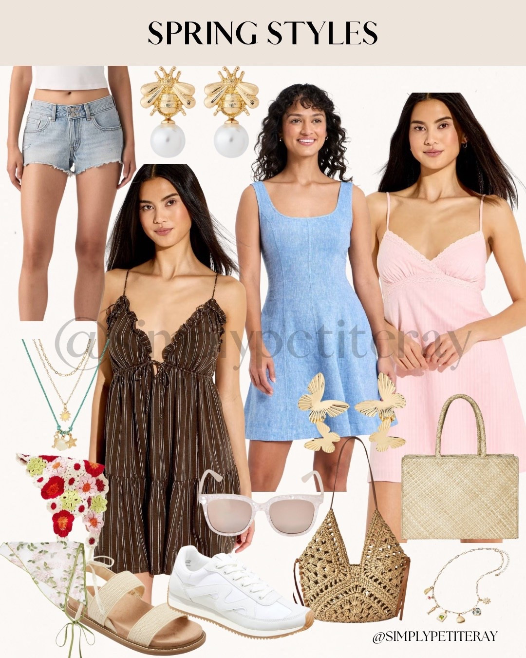 Spring Styles & Target Finds! ☀️

Embrace the sunny season with these effortlessly chic, under $50 everyday looks! 💖

I am obsessed with the variety of breezy silhouettes and playful textures for spring. I paired the blue denim-style mini and pink slip dress with white sneakers for a fresh, casual vibe. For a beachy feel, I love the striped ruffle dress styled with gold butterfly statement earrings and a woven straw tote. Finish the look with classic denim shorts and pearl-accented bee studs for a touch of polished charm!

#OOTD
#SpringFashion
#TargetStyle
#TargetFinds
#SpringDresses
#DenimShorts
#StrawBag
#WhiteSneakers
#SummerOutfit
#FeminineStyle
#AffordableFashion
#LTKUnder50
#LTKSeasonal
#VacationStyle
#SpringOutfitInspo

#LTKspring #LTKootd #LTKspringtrends