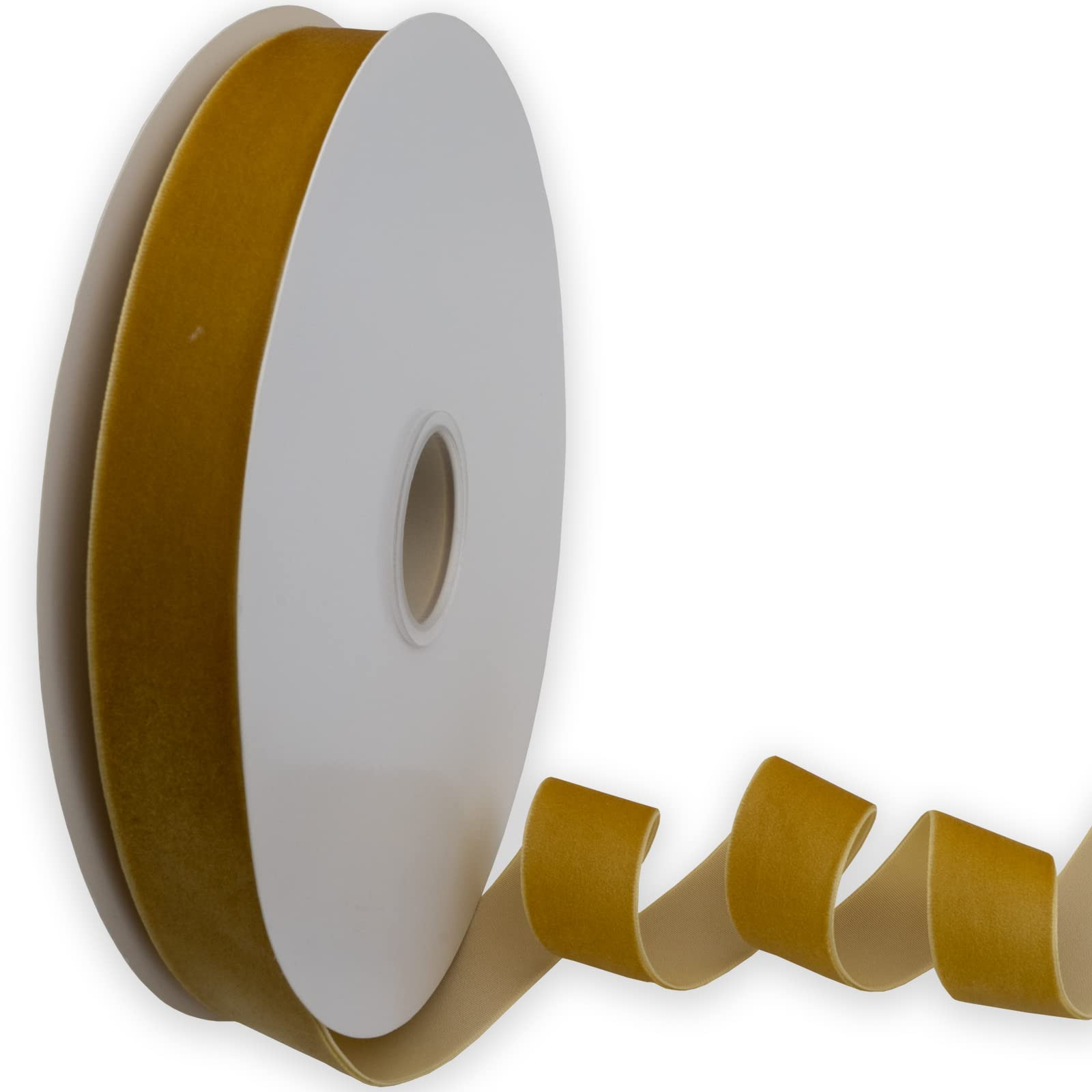 Amazon.com: KLTRIBBON Nylon Velvet Ribbon Single Faced,1 Inch X 25Yards Spool (Gold) : Everything... | Amazon (US)