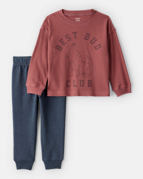 Toddler Boy Best Bud Long-Sleeve Tee & Pant Set | Carter's Inc