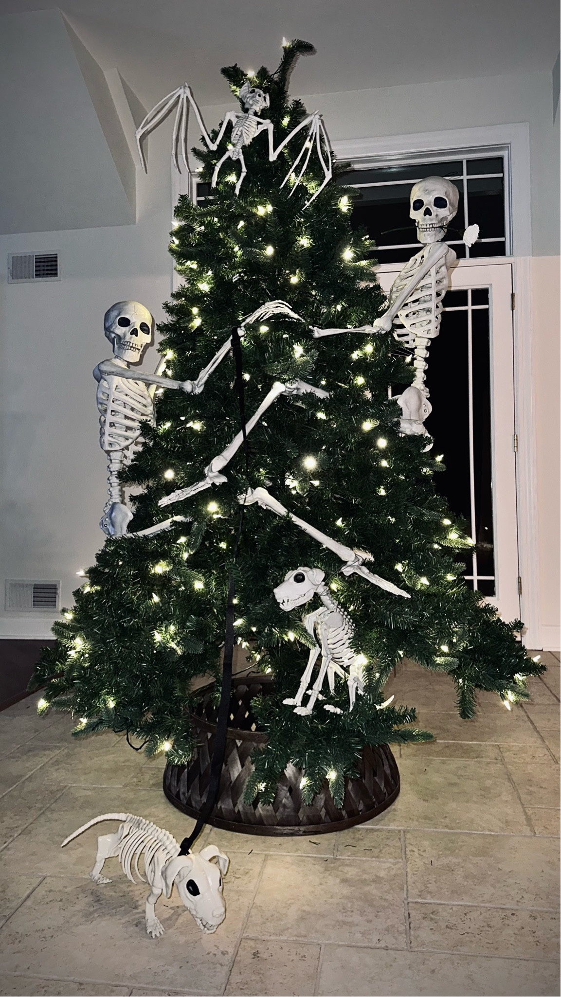 Even the skeletons are getting into the holiday spirit💀who knew they had such a bone to pick with Christmas decor? 🎄 
Ordered and returned so many skeletons, i can say these are the bests 🔗

#LTKHalloween #LTKHoliday #LTKHome