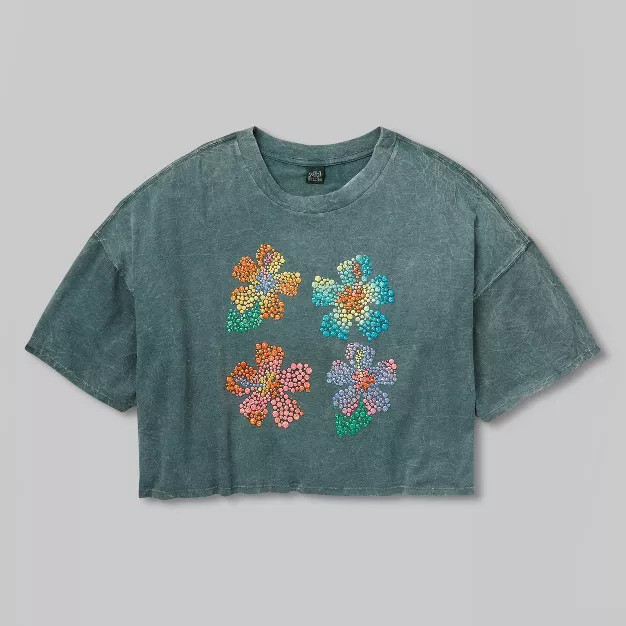 Short Sleeve Cropped Boxy T-Shirt - Wild Fable™ | Target