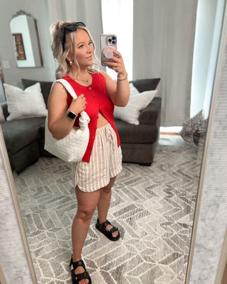Affordable summer capsule wardrobe from Target

Wearing a size small in everything except the crewneck sweatshirt wearing XS.

Summer outfit ideas, boxer shorts, linen shorts, 4th of July, h sandals, dad sandals, woven bag, Amazon sunglasses, affordable outfits

#LTKFindsUnder100 #LTKFindsUnder50 #LTKMidsize