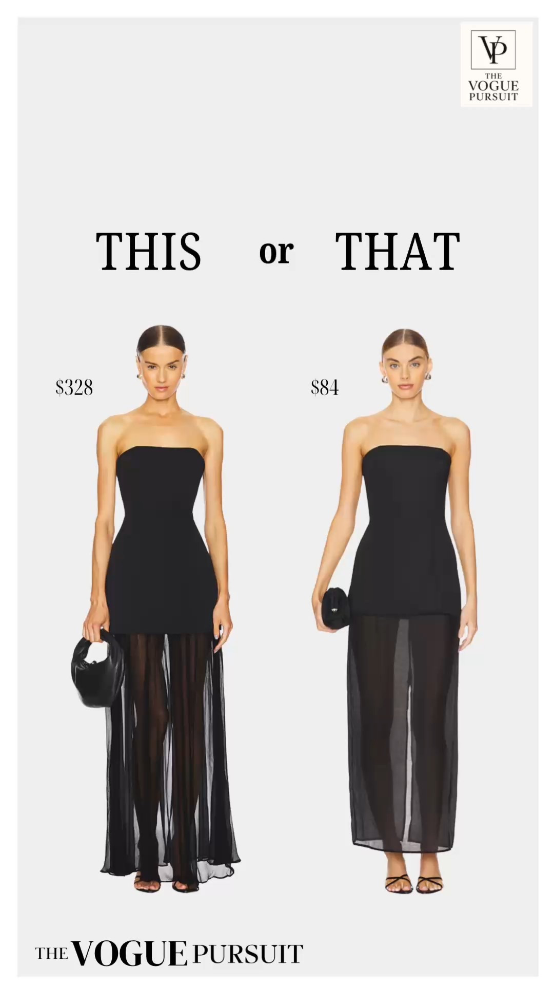 Luxe or less?! I think they’re fairly similar. I do like the more expensive version but the price tag is excessive.  

#LTKValentine #LTKNYFW #LTKWedding