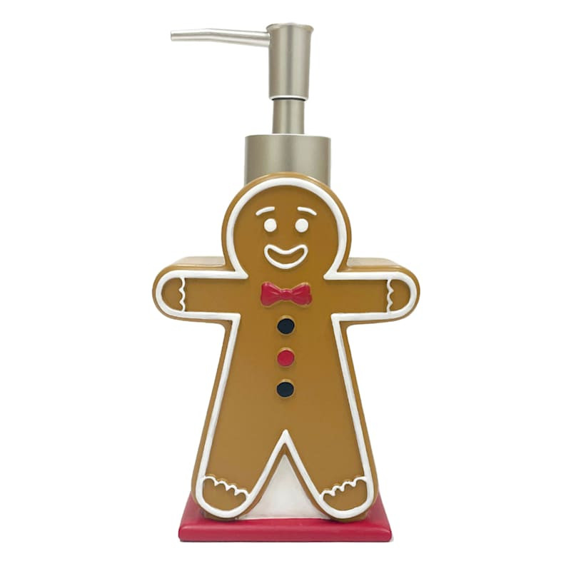 Gingerbread Man Soap Dispenser, 7.8" | At Home