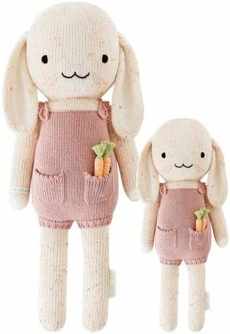 cuddle + kind Harper The Bunny Regular 20" Hand-Knit Doll – 1 Doll = 10 Meals, Fair Trade, Heir... | Amazon (US)