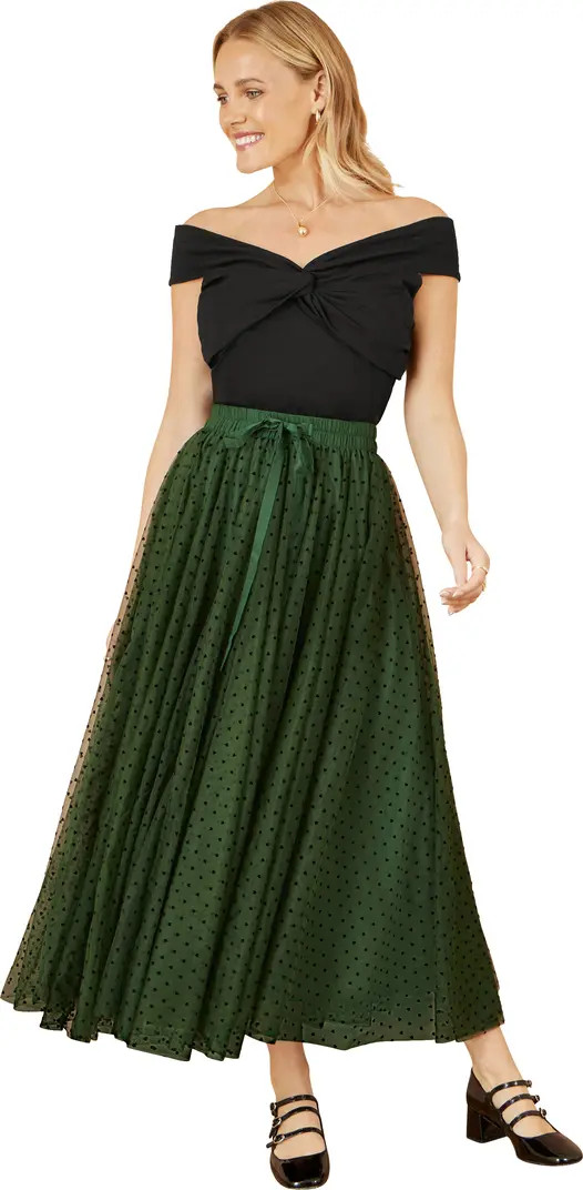 Yumi Mesh Heart Print Tulle Skirt | Nordstrom | Nordstrom