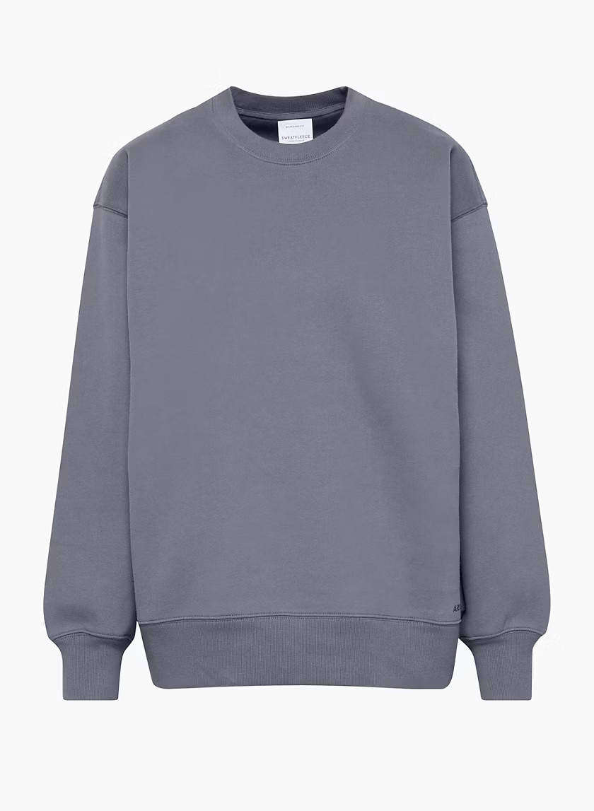 COZY FLEECE BOYFRIEND CREW SWEATSHIRT | Aritzia