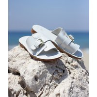 Leather Sandal With Buckle| White Sandal| Black Women Brown Green Summer Shoe | Etsy (UK)