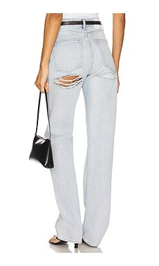 GRLFRND Graham High Rise Straight Jeans in Olympic Blvd from Revolve.com | Revolve Clothing (Global)