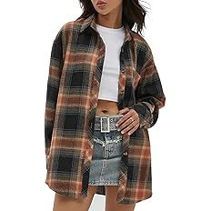 CHYRII Plaid Shirts Blouse Top | Amazon (US)