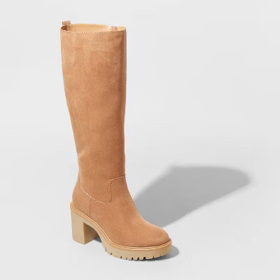 Women's Carrigan Tall Boots - Universal Thread™ Cognac 8 | Target