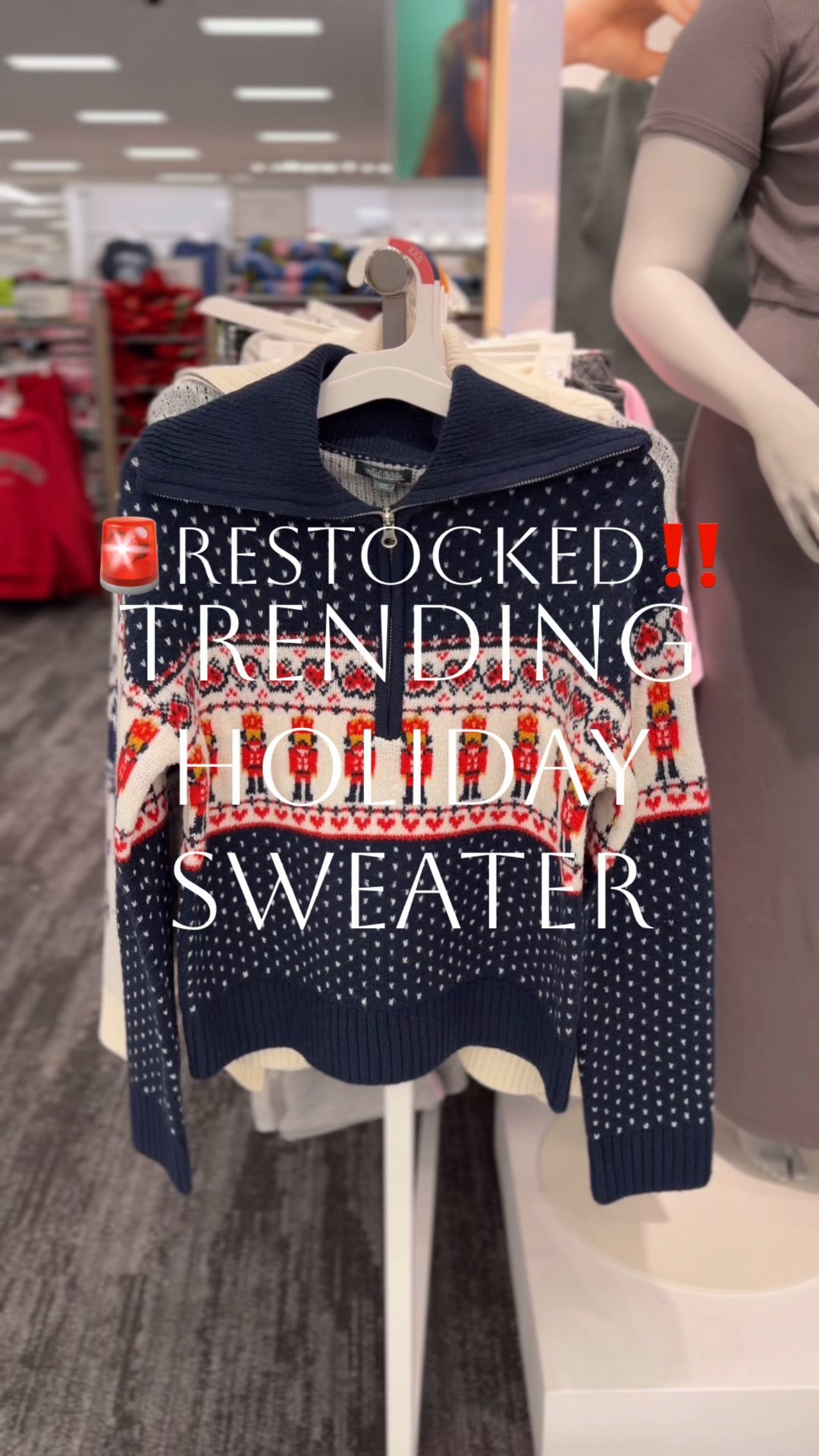 Trending holiday sweater restocked at Target‼️Saw this in-store and grabbed immediately! Finally back in stock online !💃🏼I’m loving for our favorite time of the year!🎄🎁 Cozy, cozy, cozy!❄️ This polo collar quarter zip pullover sweater is so adorable for the holidays and winter! Just all so cute + festive! 🥰 Perfect for holiday parties, teachers, holiday events, Christmas, and more! Which Target sweater for the holidays is your fave?👇🏻

Holiday party

#LTKFindsUnder50 #LTKHoliday #LTKGiftGuide