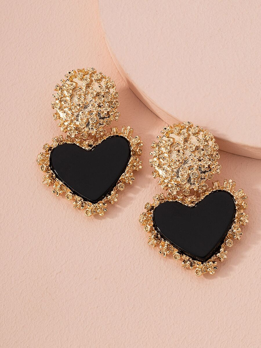 Heart Drop Earrings SKU: swear18201203930(1000+ Reviews)$3.00Make 4 payments of $0.75 $2.85Join f... | SHEIN