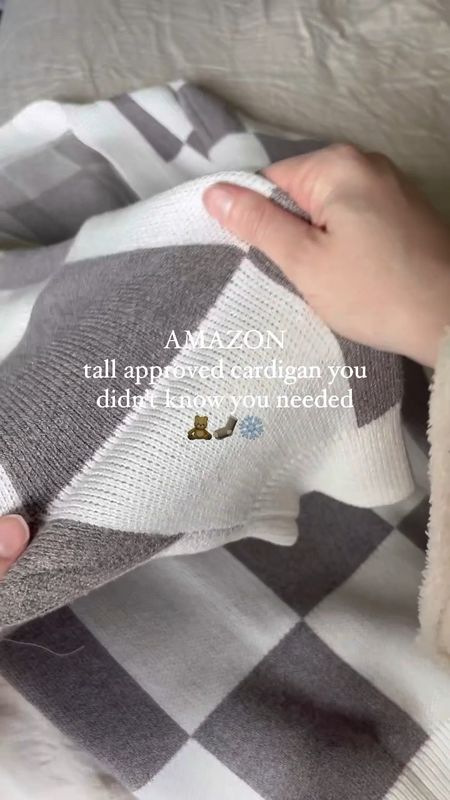 Amazon cardigan, checkered cardigan, Amazon finds #amazon #amazonfashion 

#LTKSeasonal #LTKfindsunder50 #LTKVideo