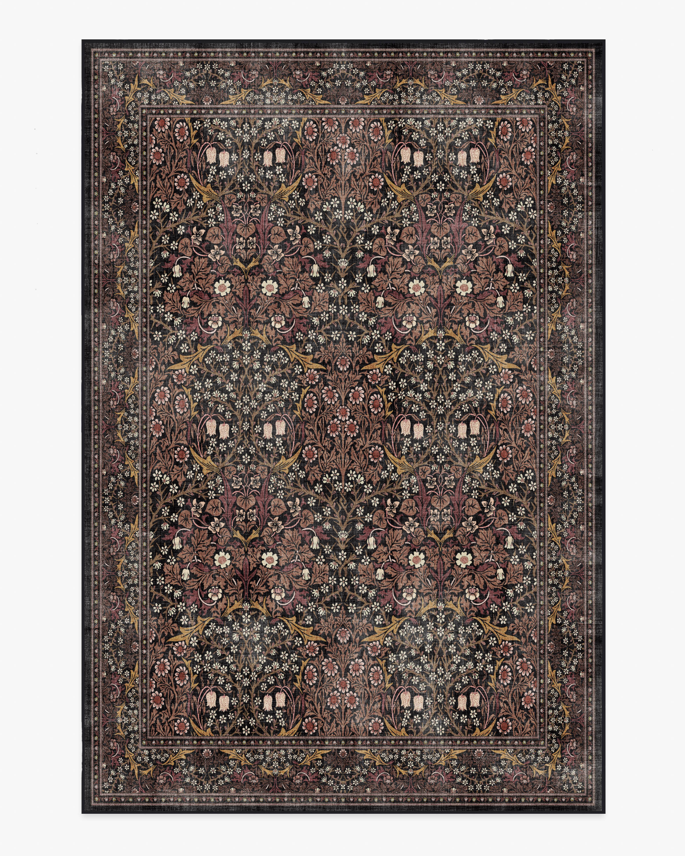 Blackthorn Charcoal & Amber Rug | Ruggable
