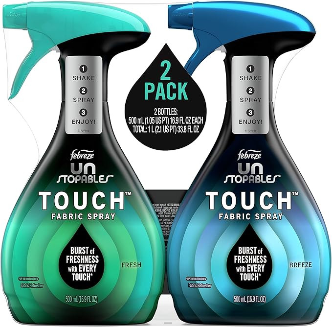 Febreze Fabric Spray, Unstopables Touch Fabric Refresher Spray, Odor Eliminator for Strong Odor, ... | Amazon (US)