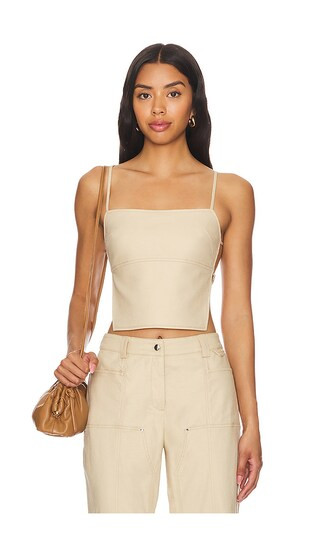 Rousseau Top in Sand | Revolve Clothing (Global)