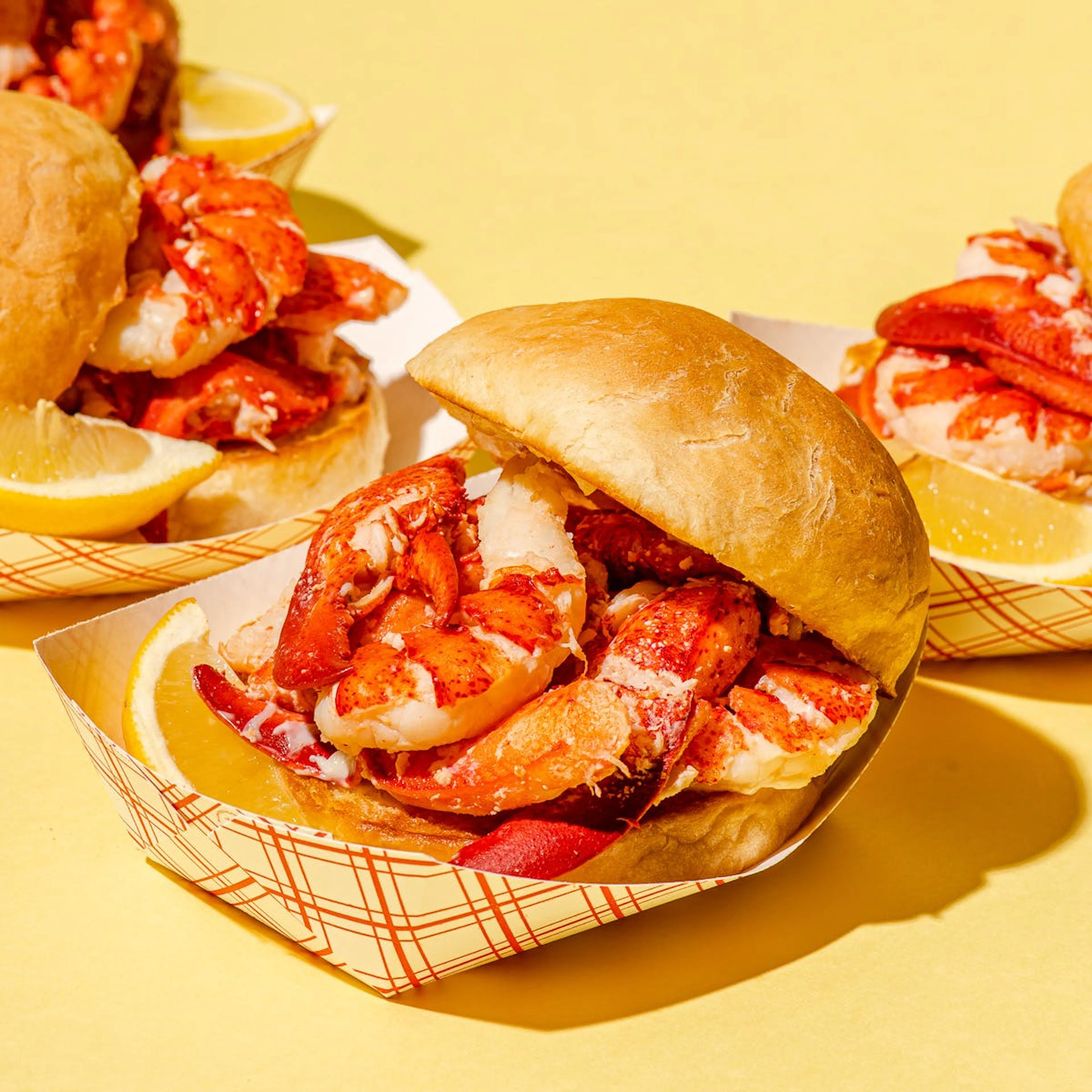 Maine Lobster Roll Kit - 4 Pack by The Clam Shack | Goldbelly | Goldbelly
