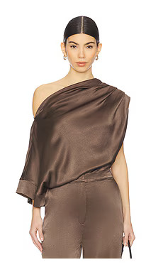 NONchalant Label Kenzie Top in Chocolate from Revolve.com | Revolve Clothing (Global)