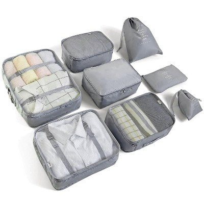Generic 8 Set Packing Cubes Travel Essentials Accessories Luggage Organizer | Target