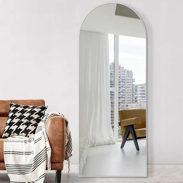 NeuType Full Length Mirror Floor Arched Silver 59"x19" - Walmart.com | Walmart (US)