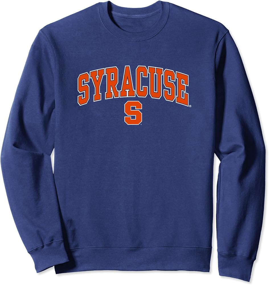 Syracuse Orange Arch Over Logo Navy Sweatshirt | Amazon (US)