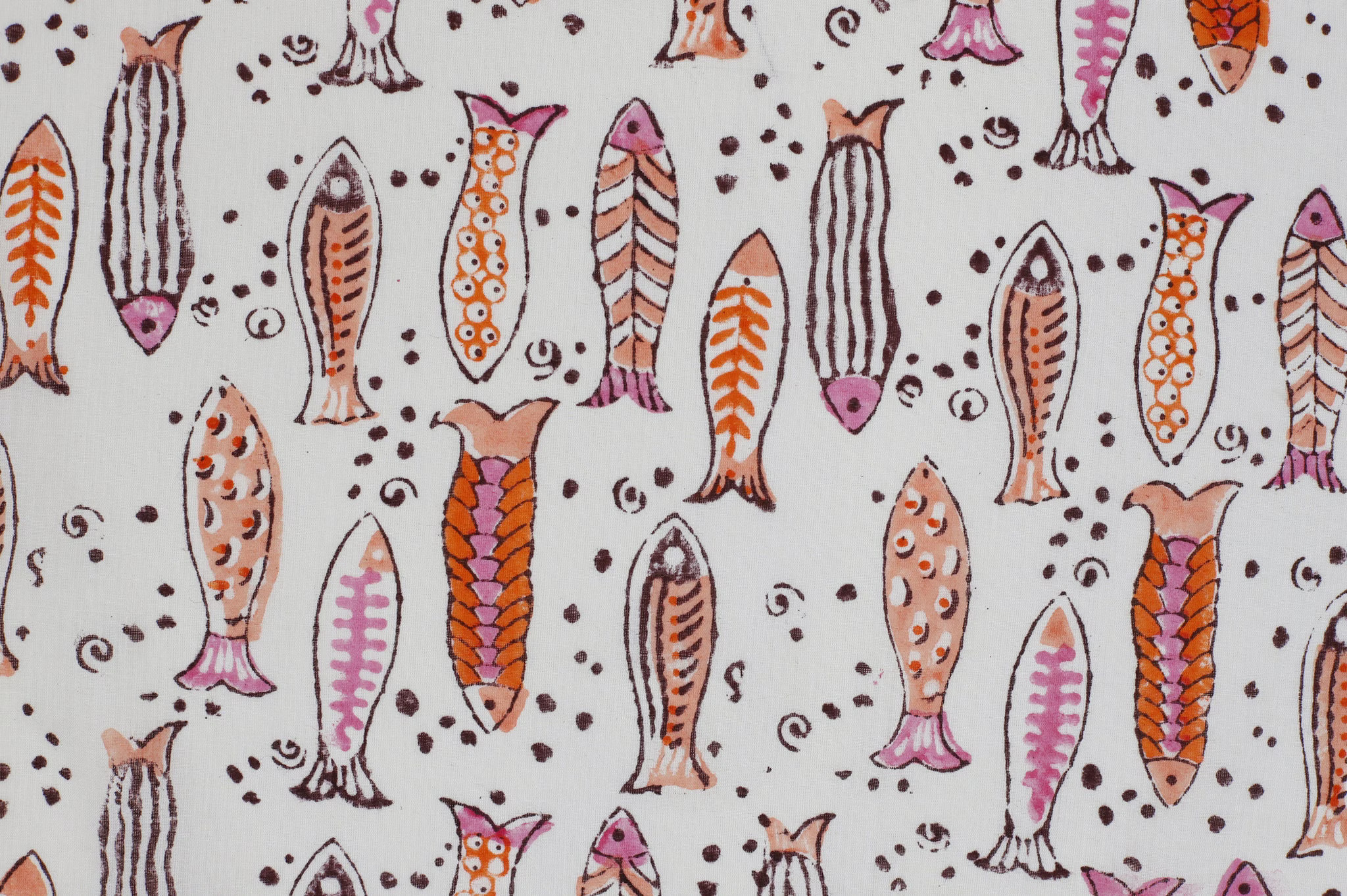 Sold by Yard Fish Print 100% Cotton Hand Printed Block Print Light Weight Fabric Hand Block Print Fabric Beautiful Print Fabric dressmaking | Etsy (Global)