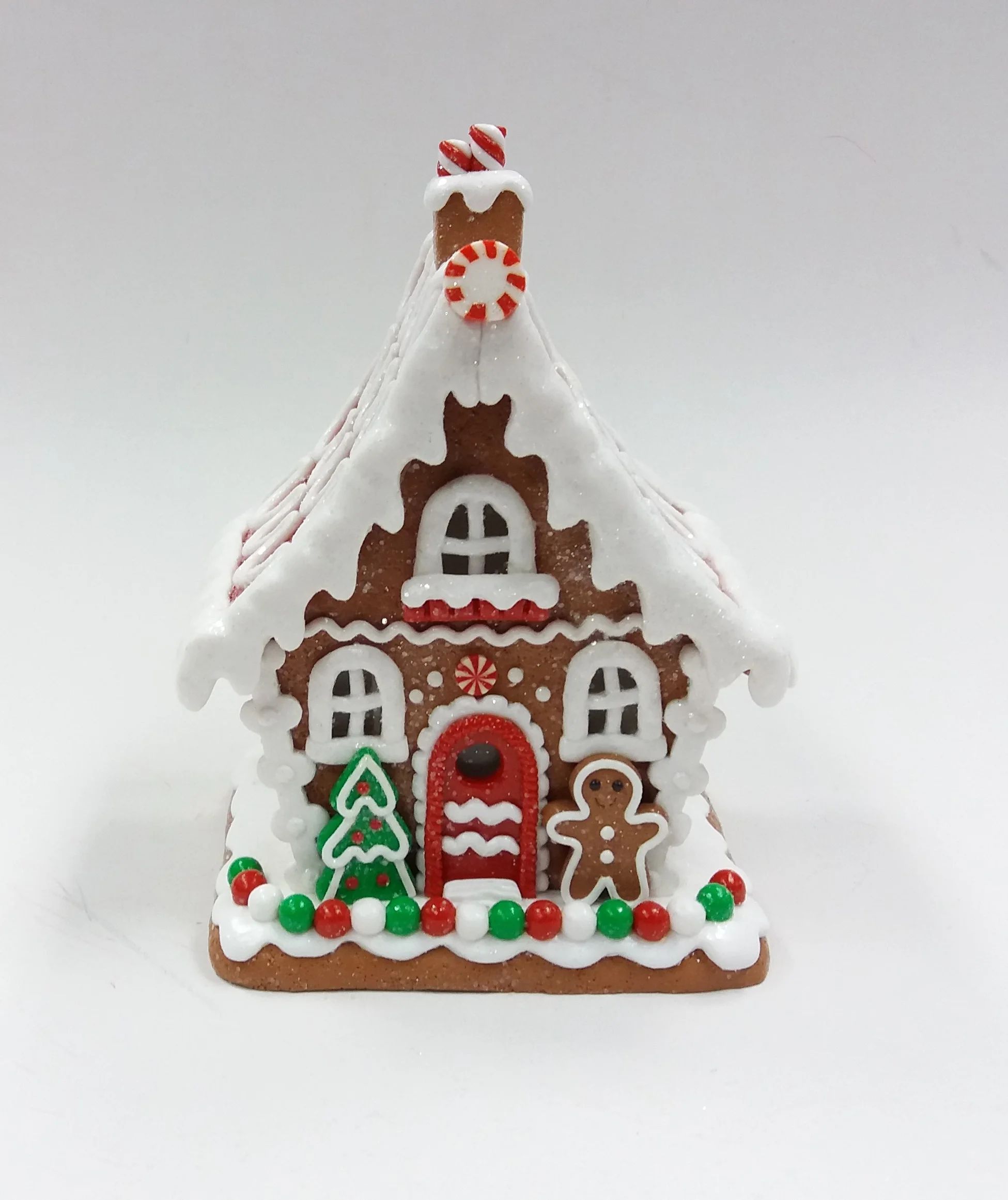 Christmas Village Multi-Color LED Gingerbread House, by Holiday Time | Walmart (US)