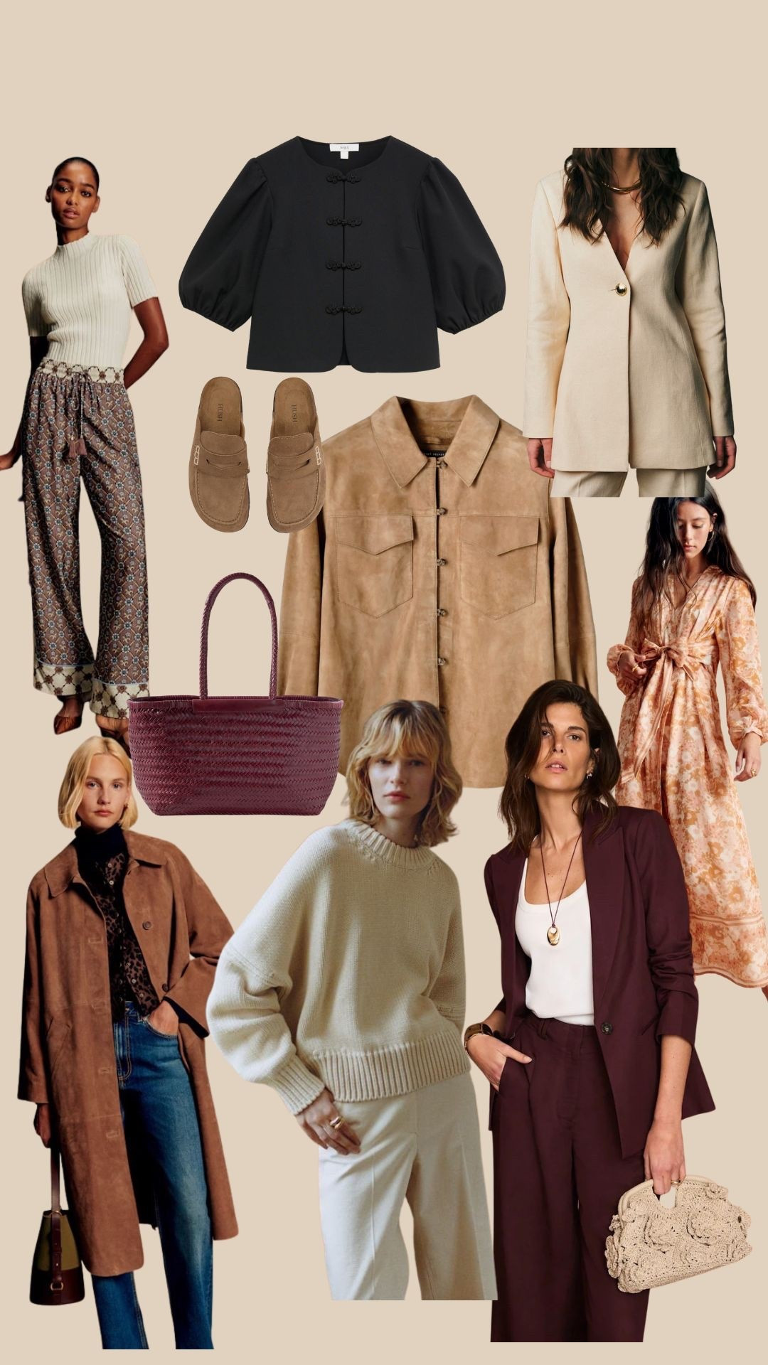 Suede shirt, suede jacket, basket bag, spring dress, wedding guest dress, spring suit, line suit 

#LTKeurope #LTKuk #LTKspring