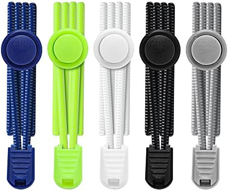 AIXMEET 1 Pair / 5 pairs No Tie Shoe Laces for adults, Elastic Shoe laces,shoelaces tieless, no t... | Amazon (US)