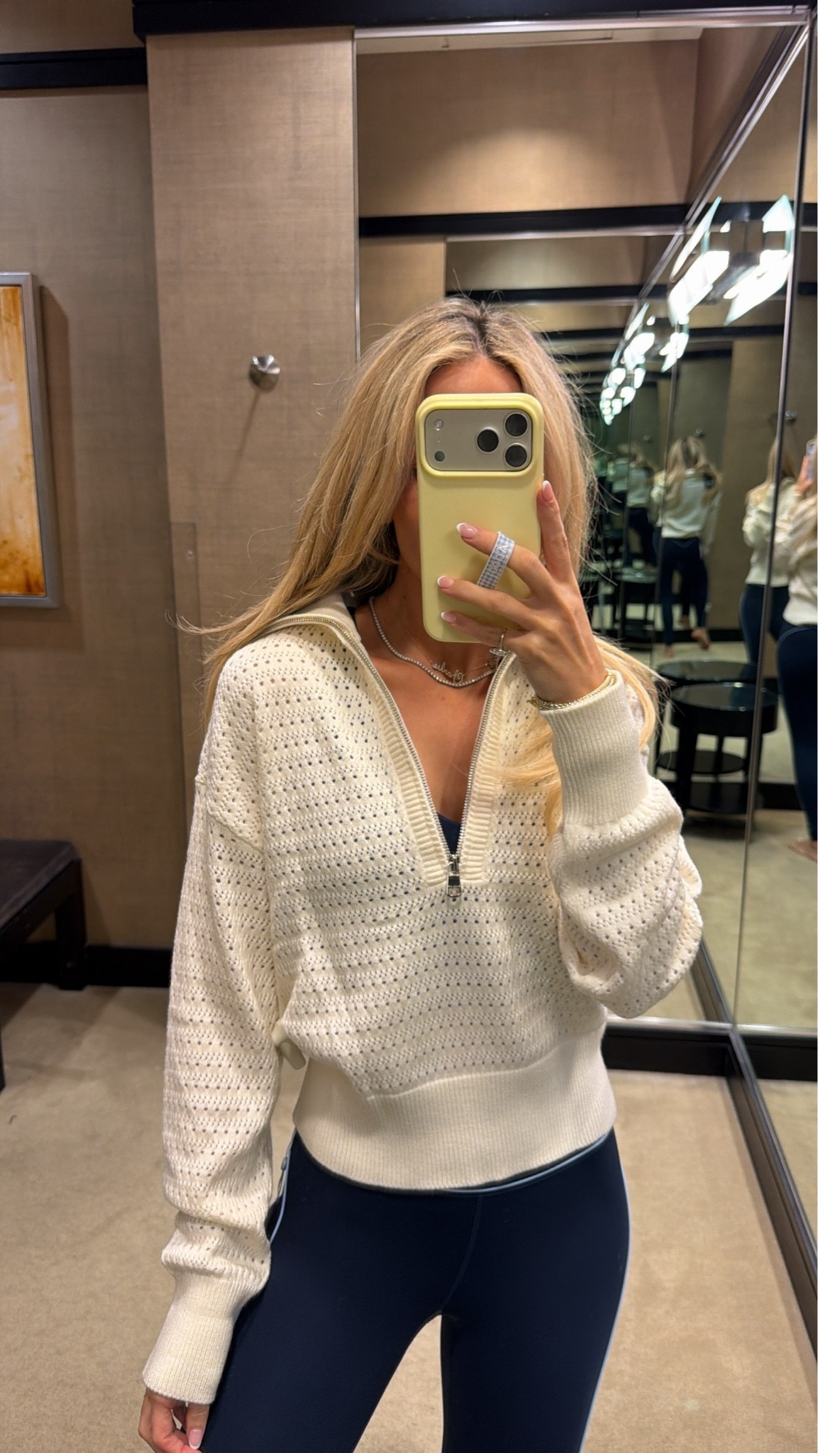 This Varley quarter zip is one of my most worn items from Nsale!!