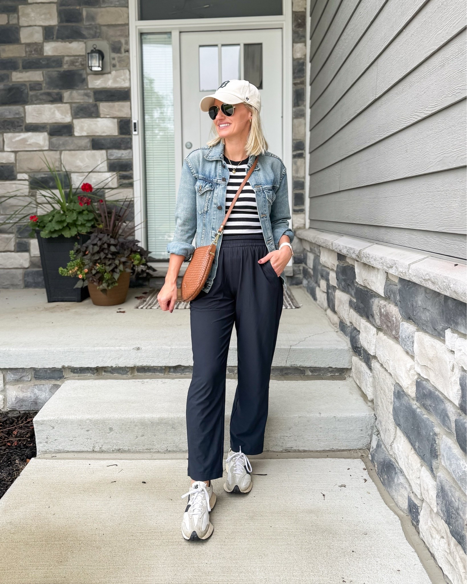 What I wore this weekend! 
Tank- small
Pants- xs/27”
Jacket- xs

#LTKootd #LTKPetite #LTKOver40