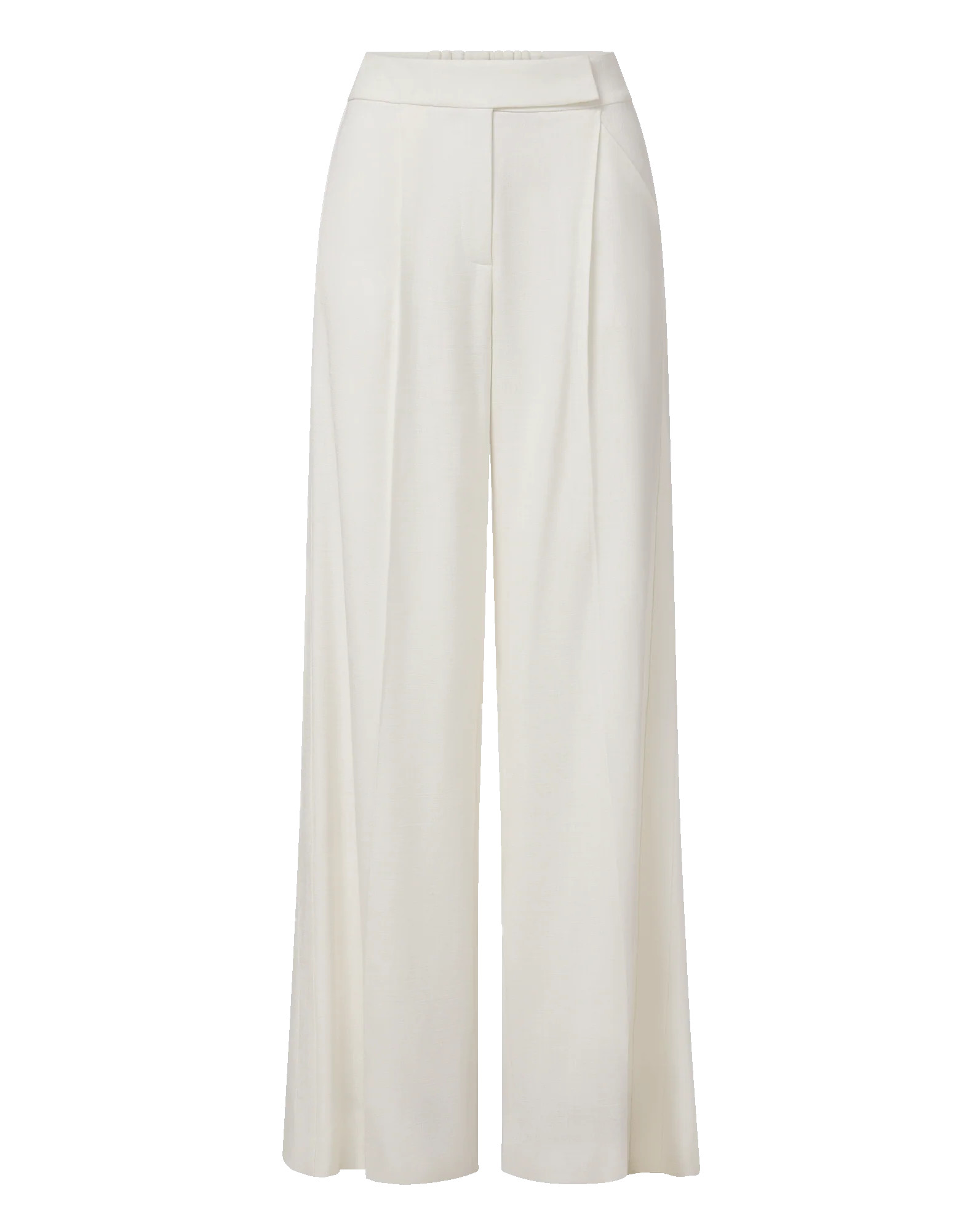 Marbeau Wide-Leg Trouser Pant in Dove White | Veronica Beard | Veronica Beard