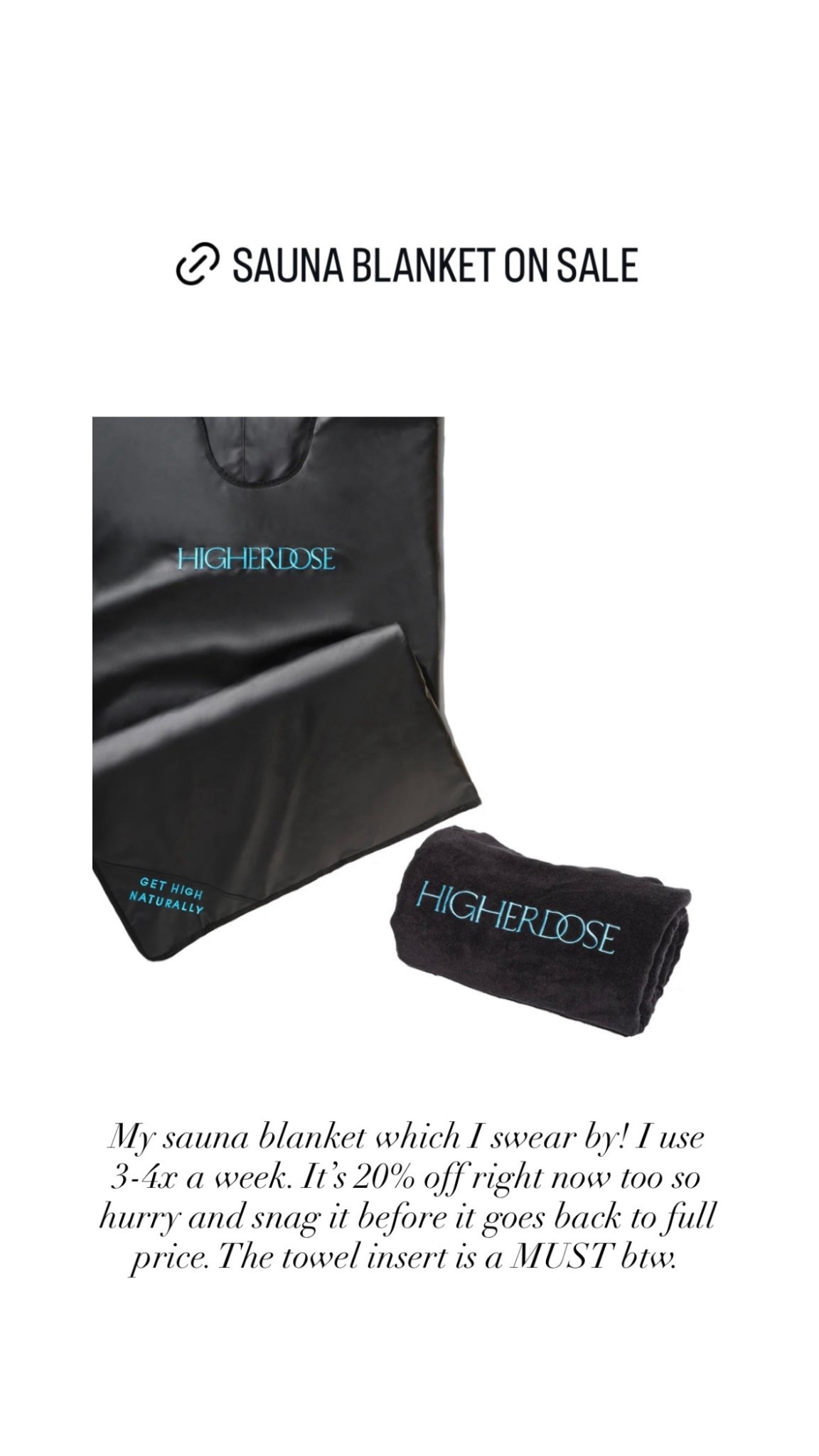 My sauna blanket is on sale! Wellness, fitness, active. 

#LTKActive #LTKSaleAlert #LTKBeauty