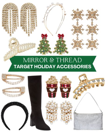 The perfect accessories for styling a holiday look, all from Target! 

#LTKunder100 #LTKHoliday #LTKSeasonal