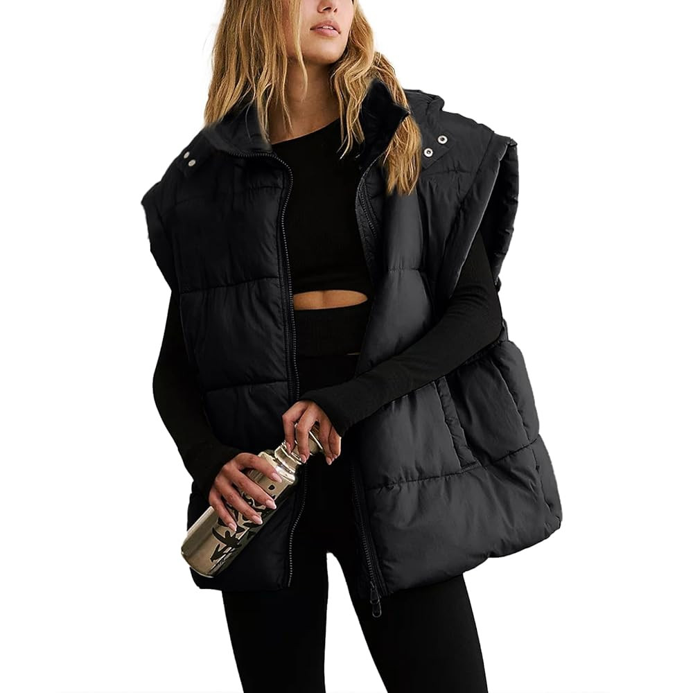 Puffer Vest With Detachable Hood, Fall Travel Outfit, Amazon Fashion, Casual Christmas Outfit,  | Amazon (US)