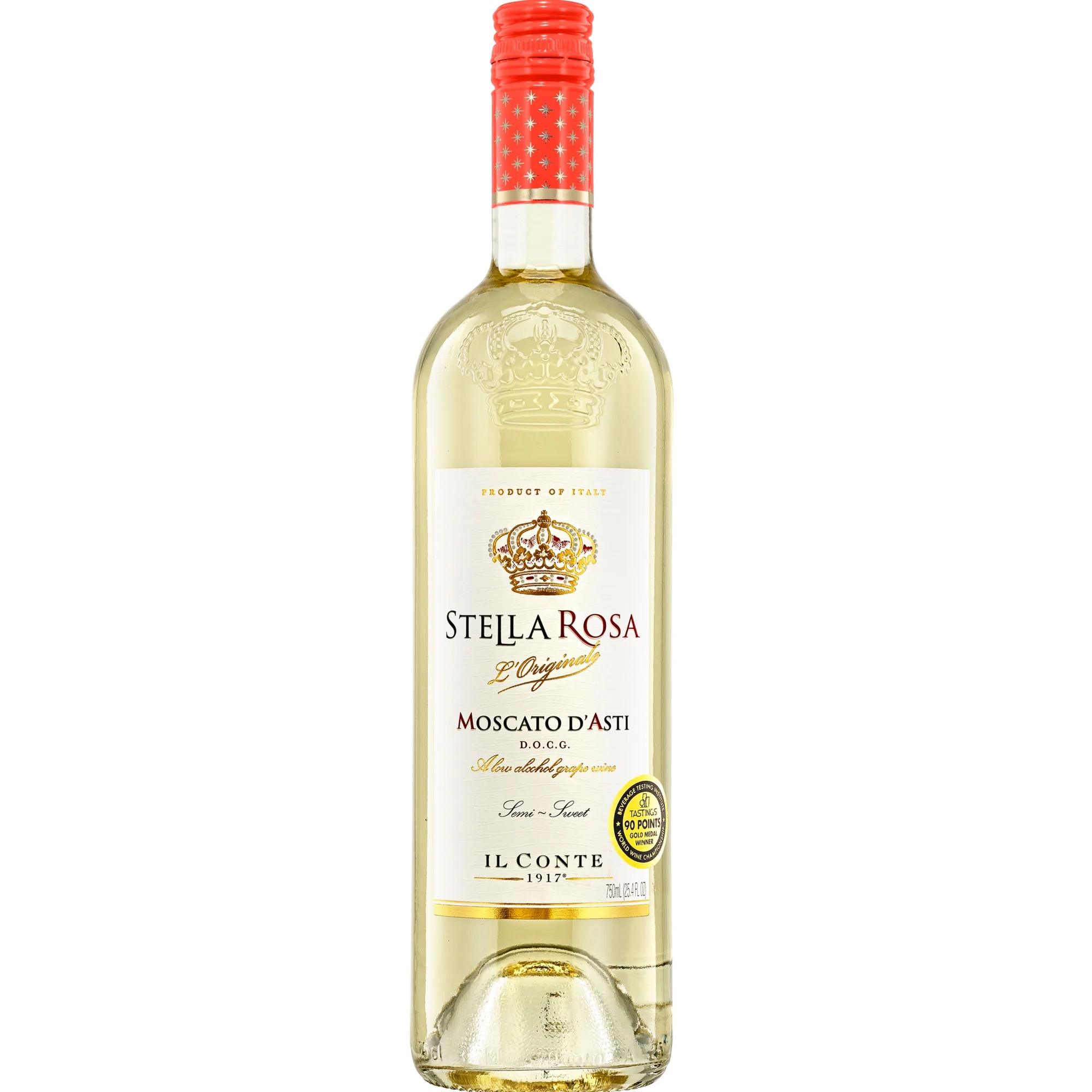 Stella Rosa Moscato d'Asti Semi-Sweet White Wine 750ml Glass Bottle DOCG Piedmont Italy Serving S... | Walmart (US)