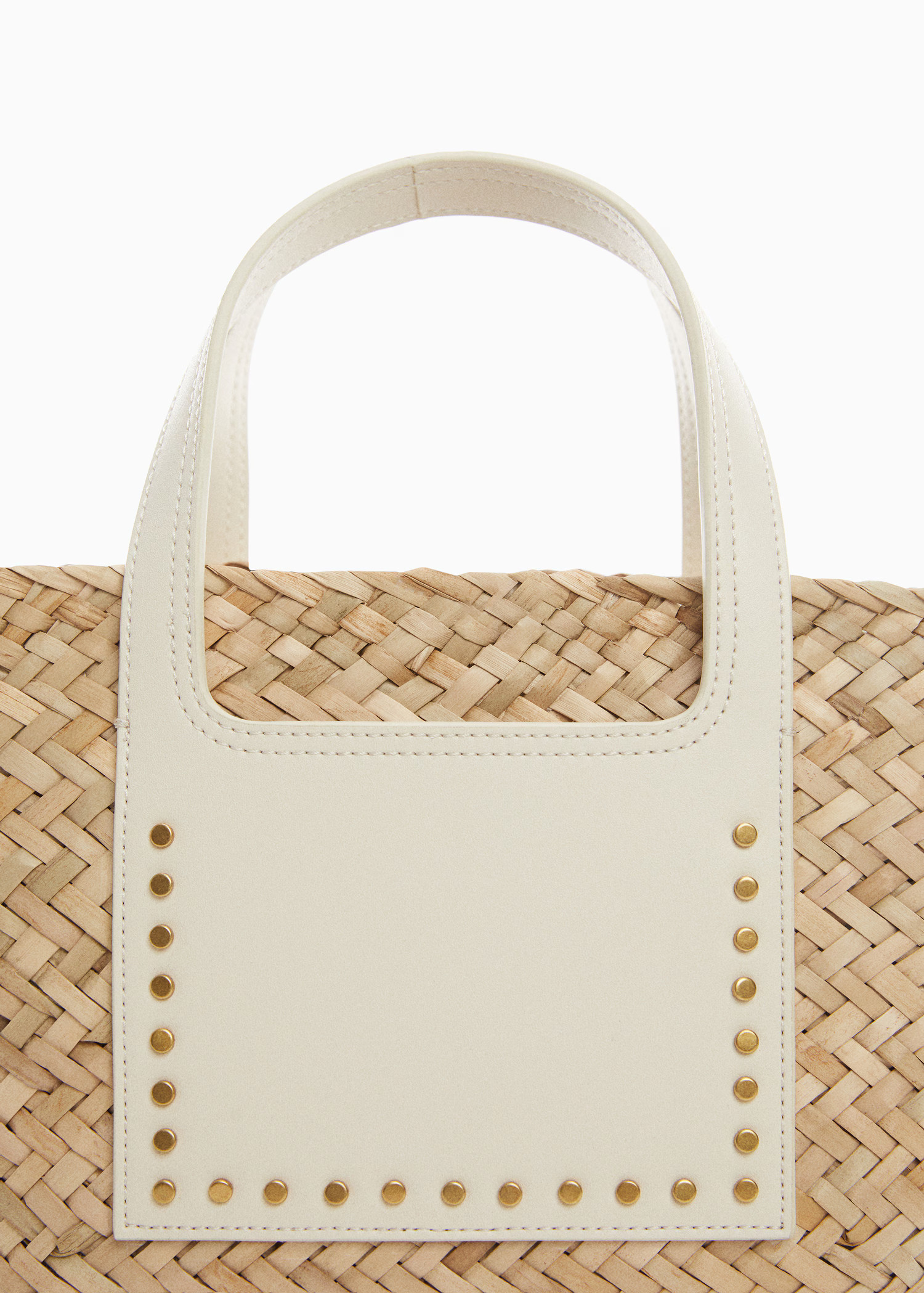 Basket bag with studs detail | MANGO (US)