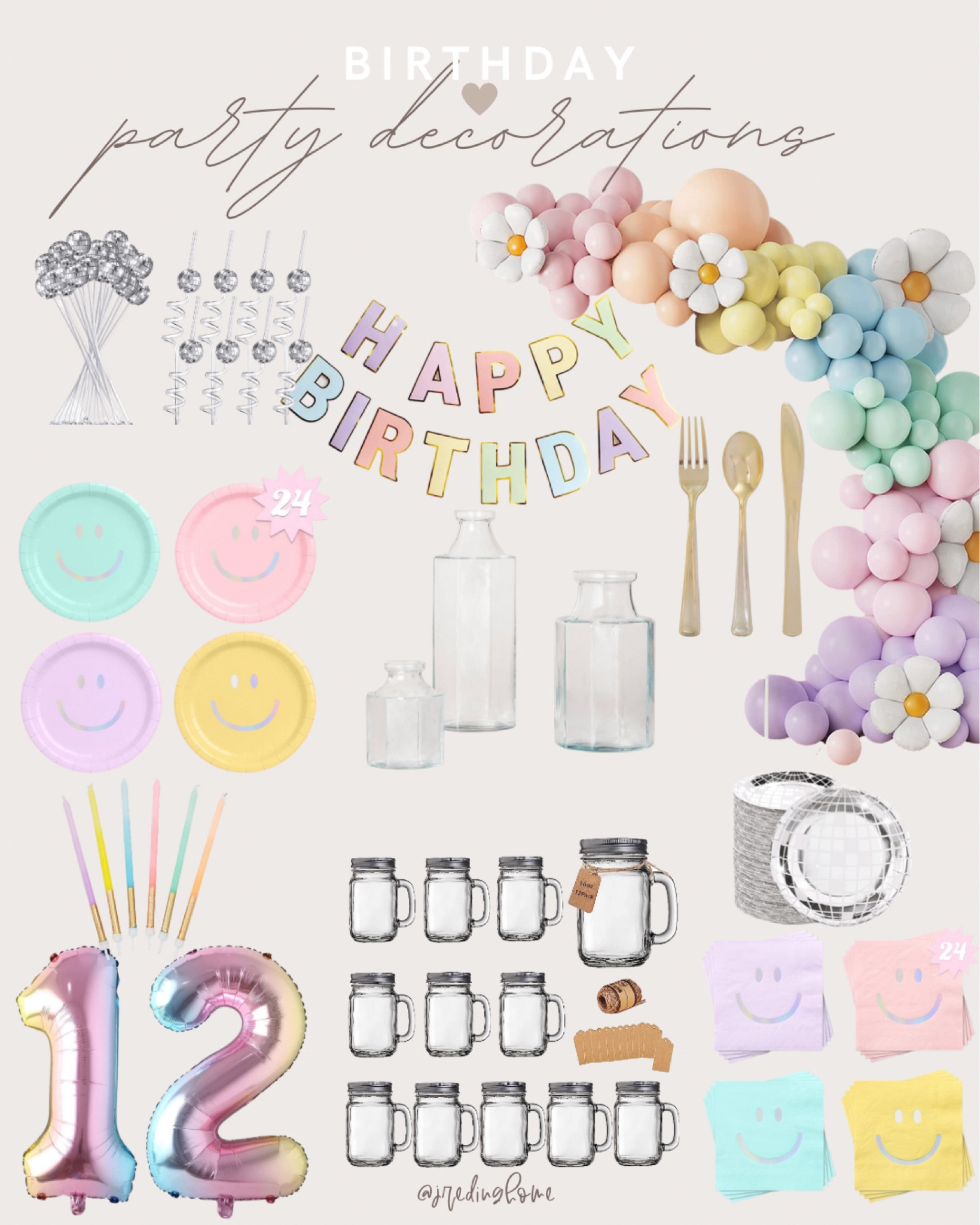 Here are the links for my preteen groovy pastel birthday party decorations. 

#LTKkids #LTKfamily