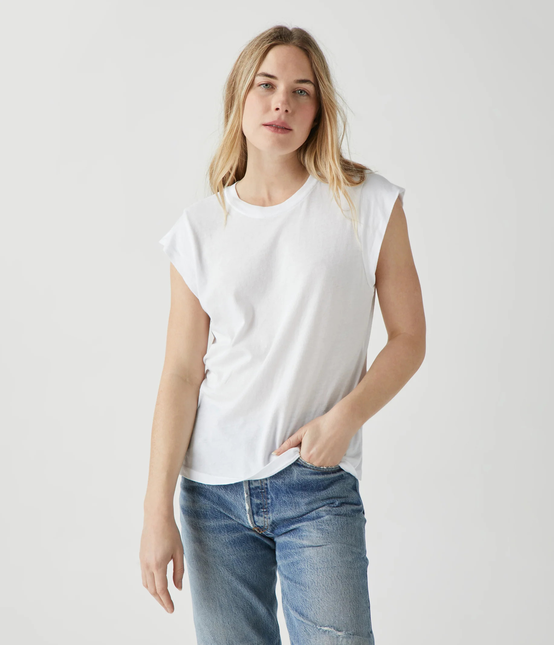 Joey Power Shoulder Tee | MichaelStars.com